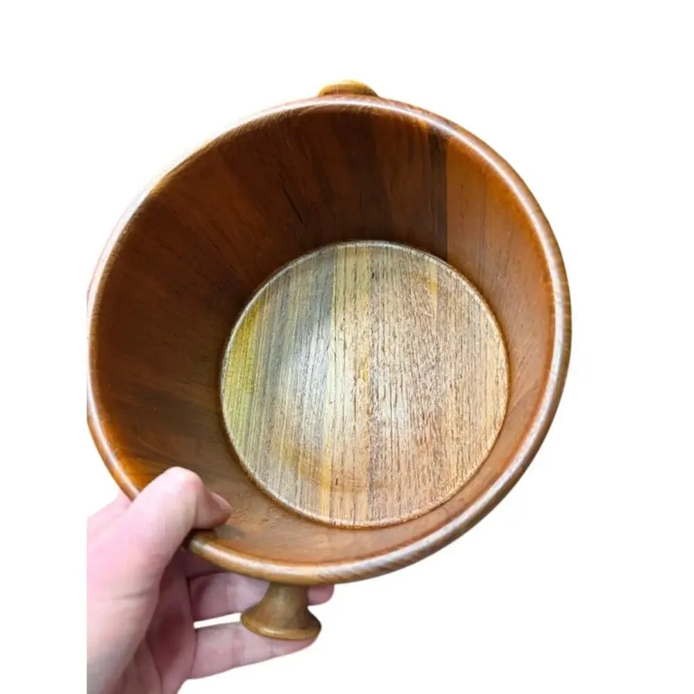 Mid-Century Modern Teak Danish Ice Bucket by Digsmed Denmark 60s Scandinavian